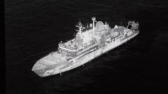 Russian spy ship pointed lasers at RAF pilots tracking it, says defence secretary